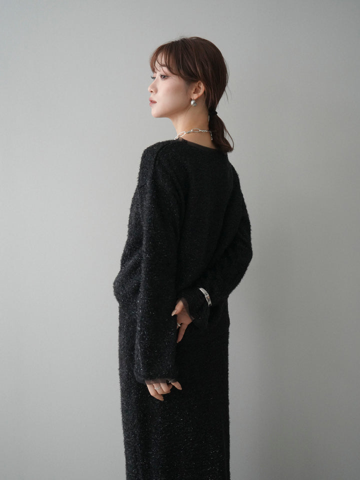 [SET]ラメシャギートップス+選べるアクセセット(2set)