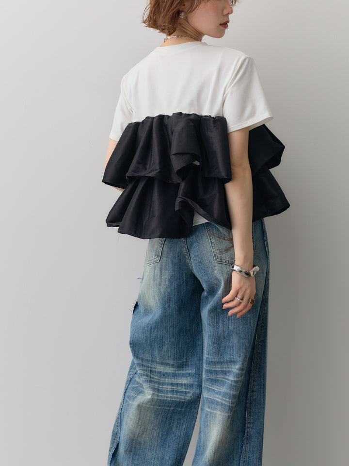 [SET]フリルティアードTEE+選べるアクセセット(2set)