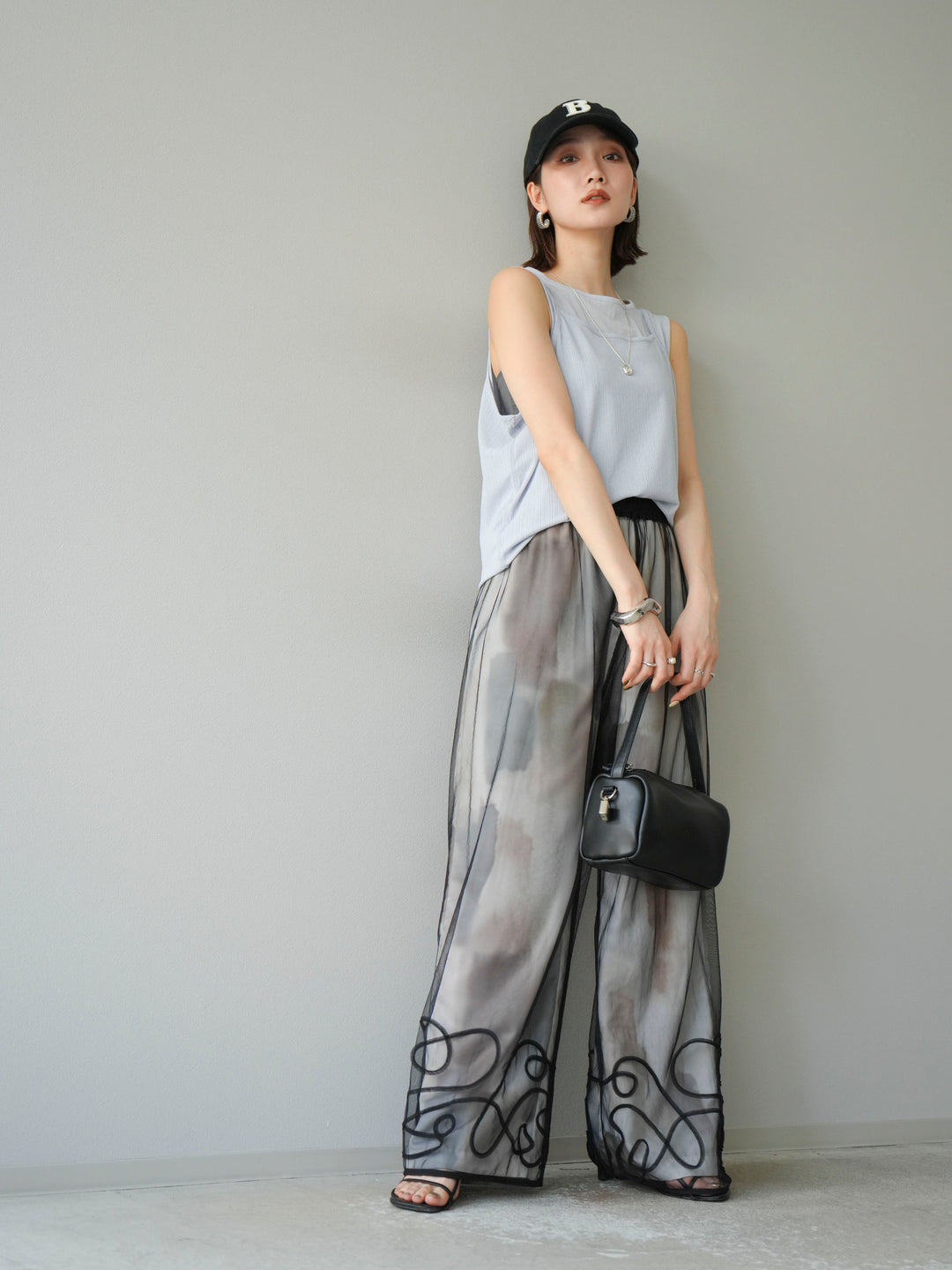 [予約]アイスタッチ2WAYデザインキャミタンク/ブルー