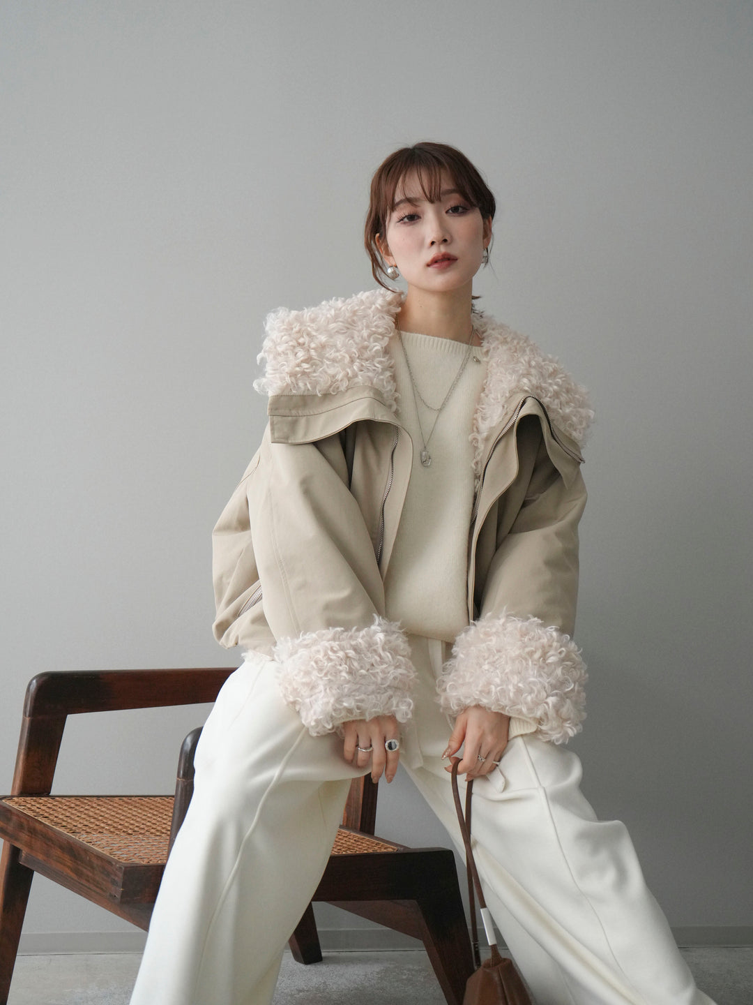 [予約]プードルファーダウンジャケット/beige