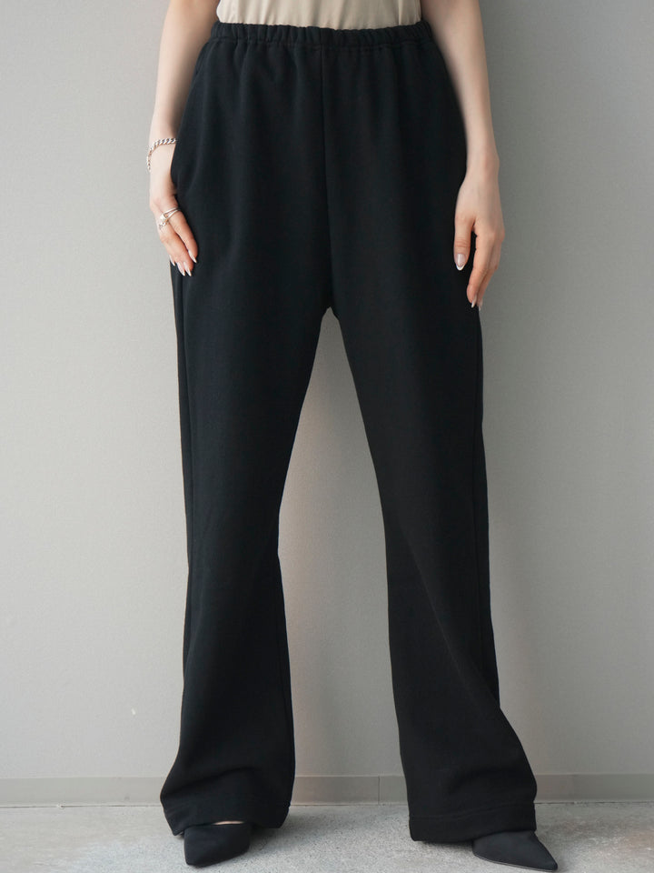 [予約]スウェットフレアパンツ/black