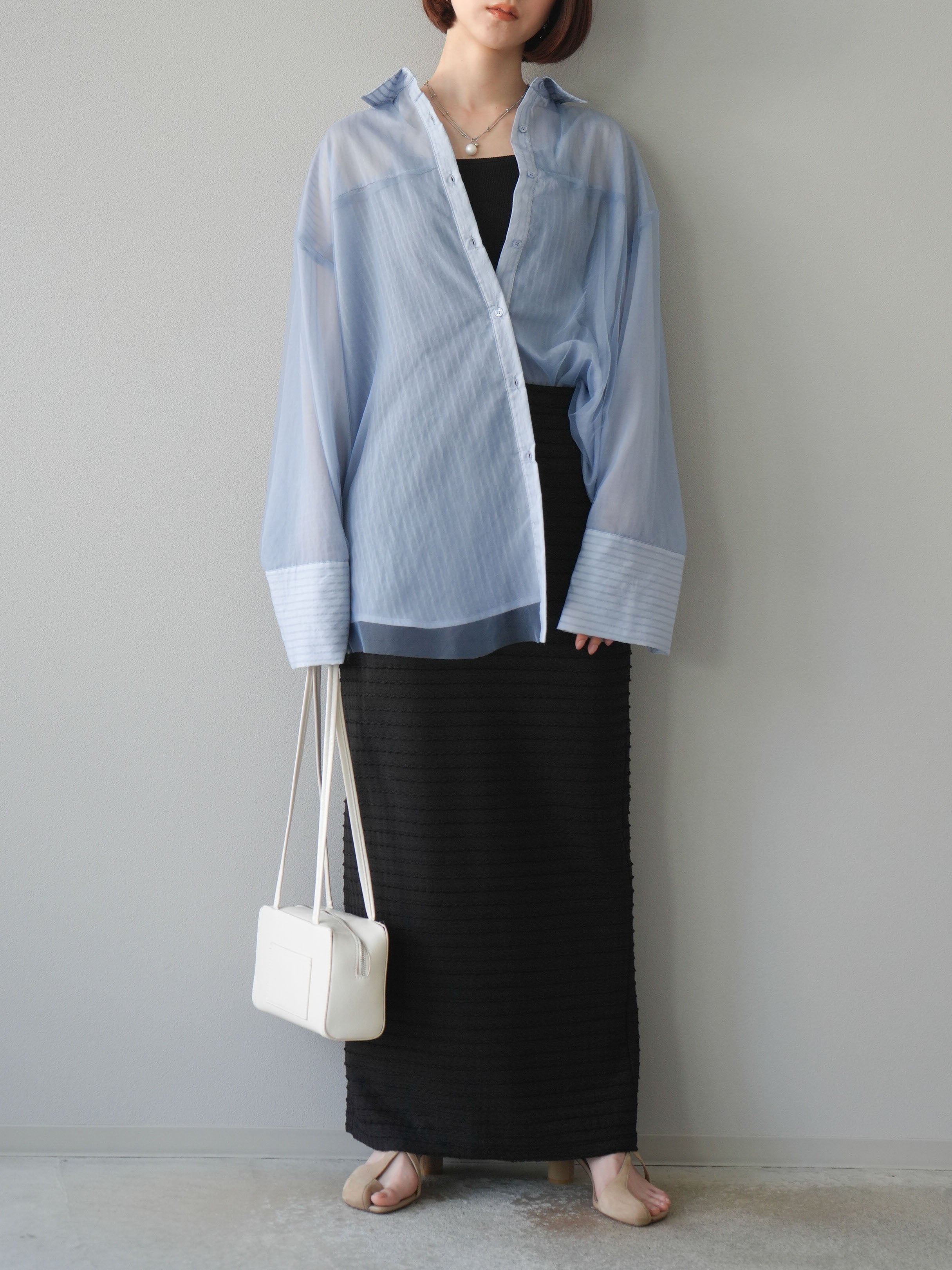 専用⭐︎キュール　ストライプシャツ プルオーバー ストライプオーバーサイズシャツ | ファッション通販サイト NUGU