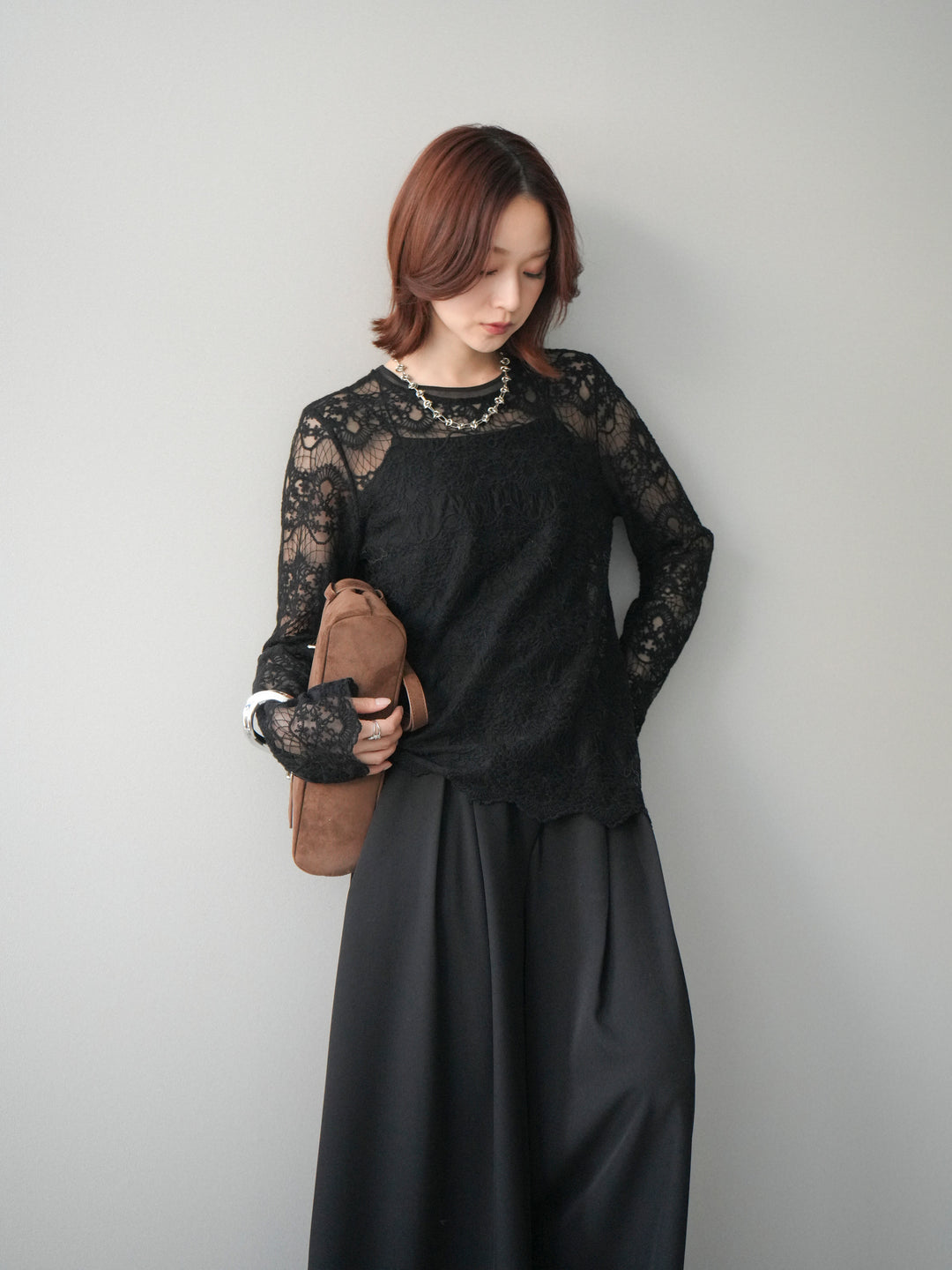 [SET]チュールレーストップス+選べるアクセセット(2set)