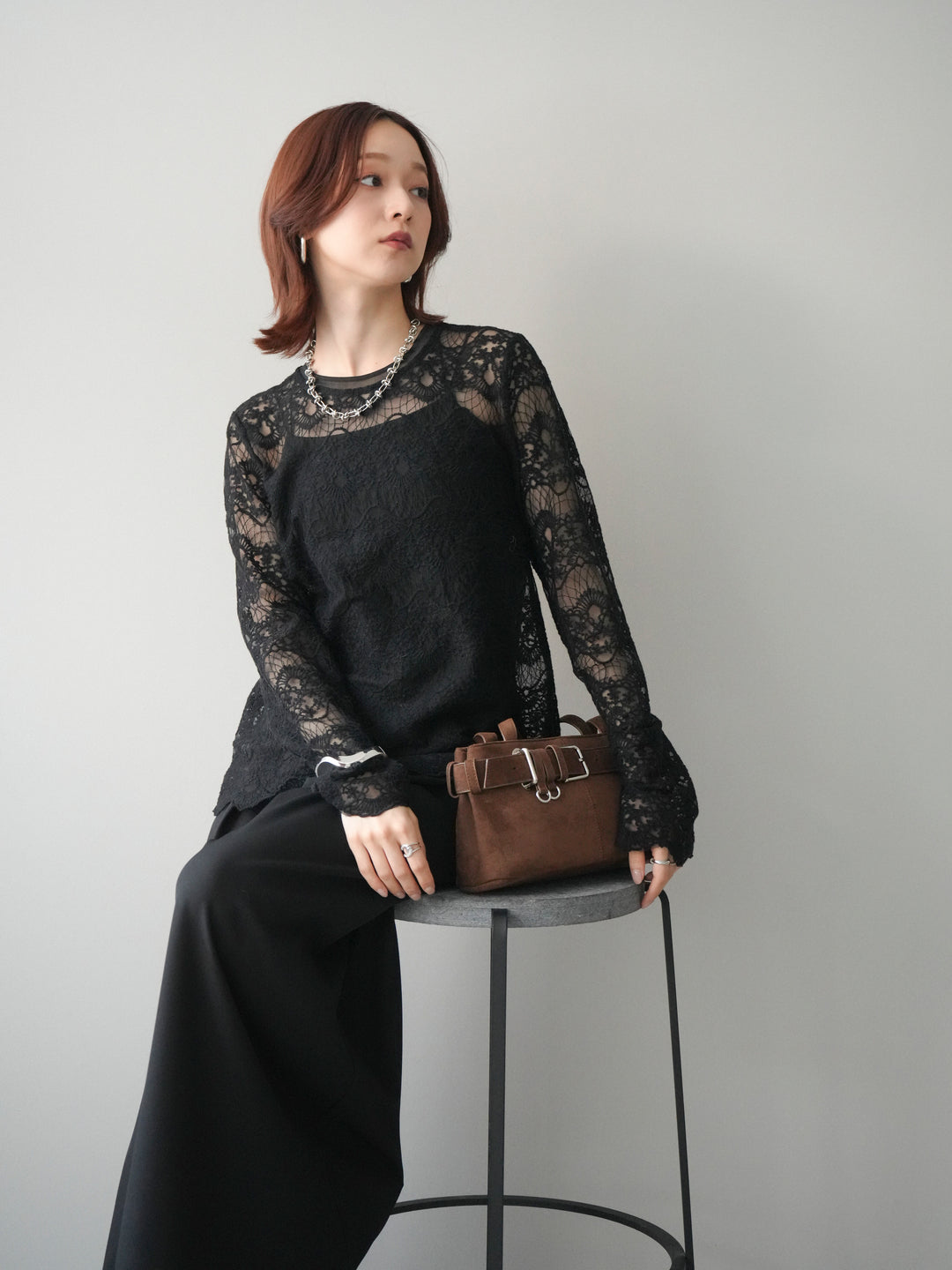 [SET]チュールレーストップス+選べるアクセセット(2set)