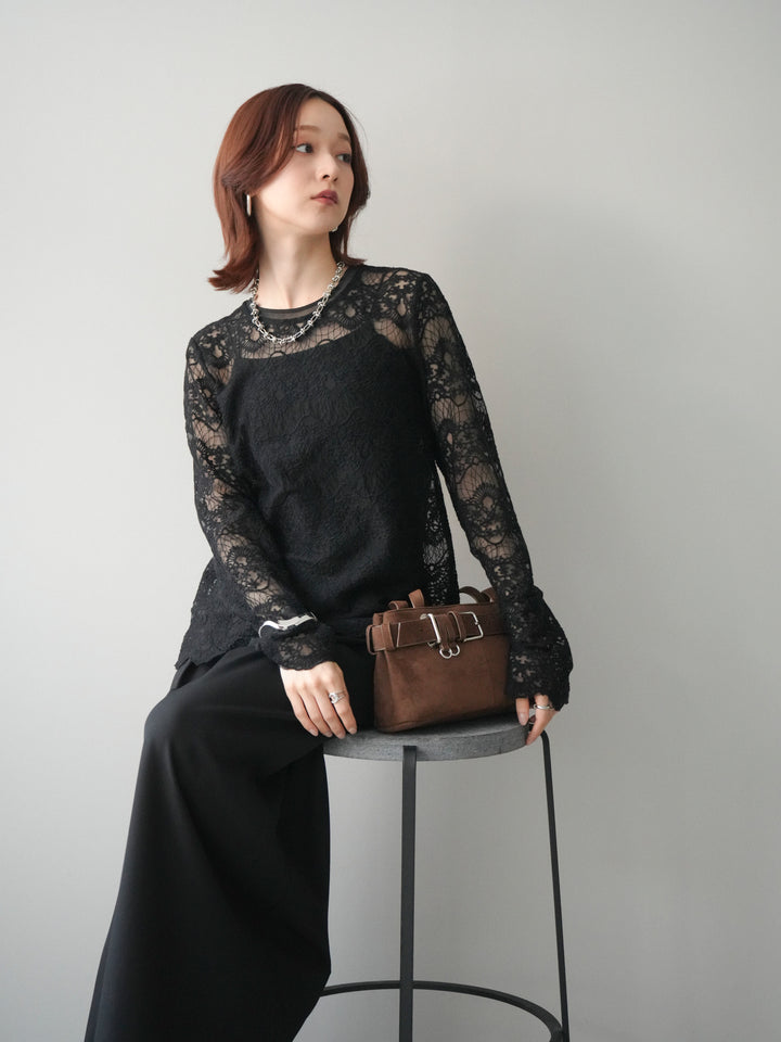 [SET]チュールレーストップス+選べるアクセセット(2set)