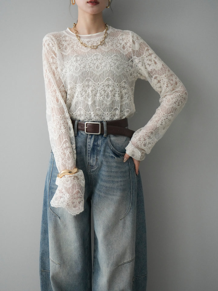 [SET]チュールレーストップス+チュールレーストップス(2set)