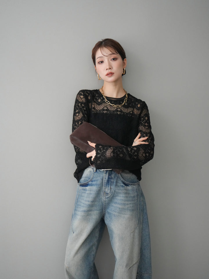 [SET]チュールレーストップス+チュールレーストップス(2set)