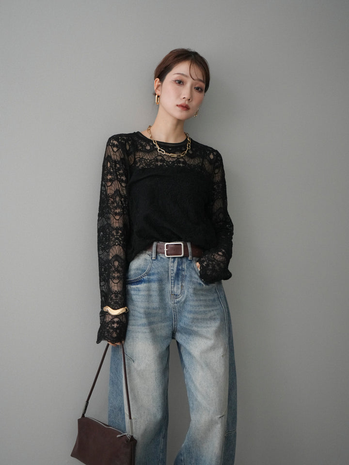 [SET]チュールレーストップス+選べるアクセセット(2set)