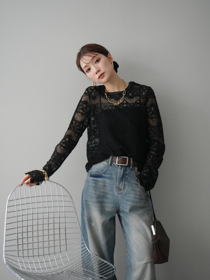 [SET]チュールレーストップス+チュールレーストップス(2set)