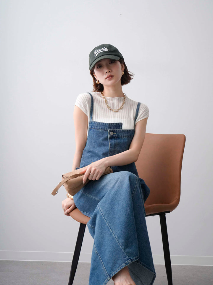 [予約]シアーリブフレンチニットトップス/white