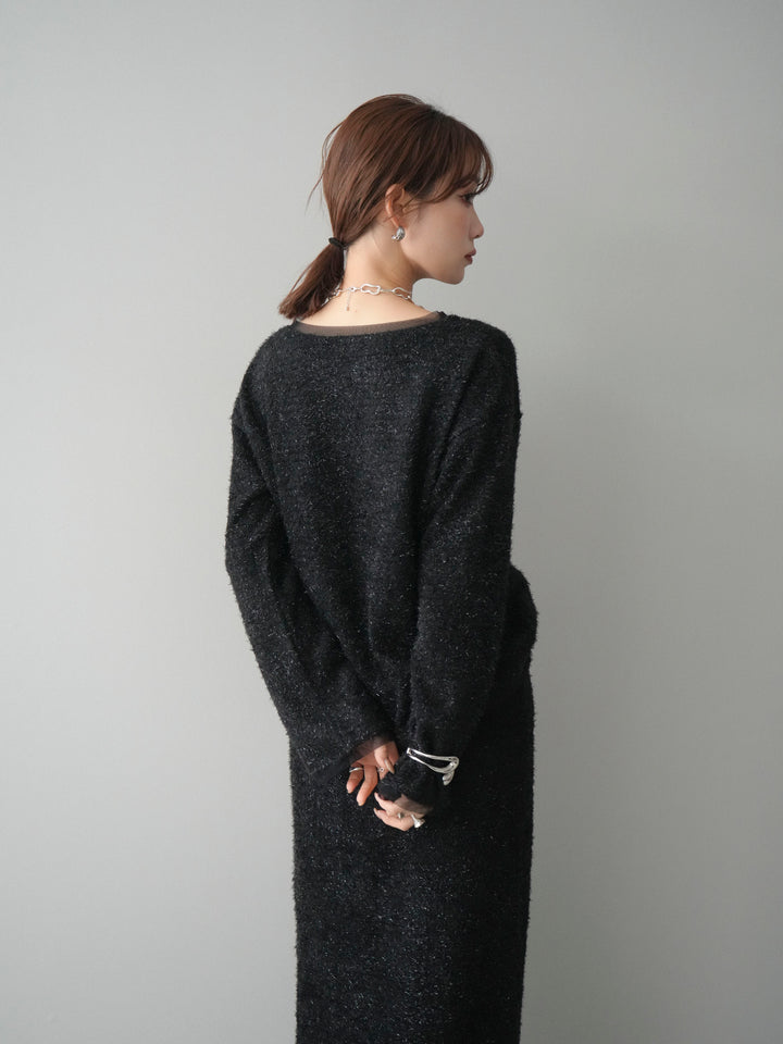 [SET]ラメシャギートップス+選べるアクセセット(2set)