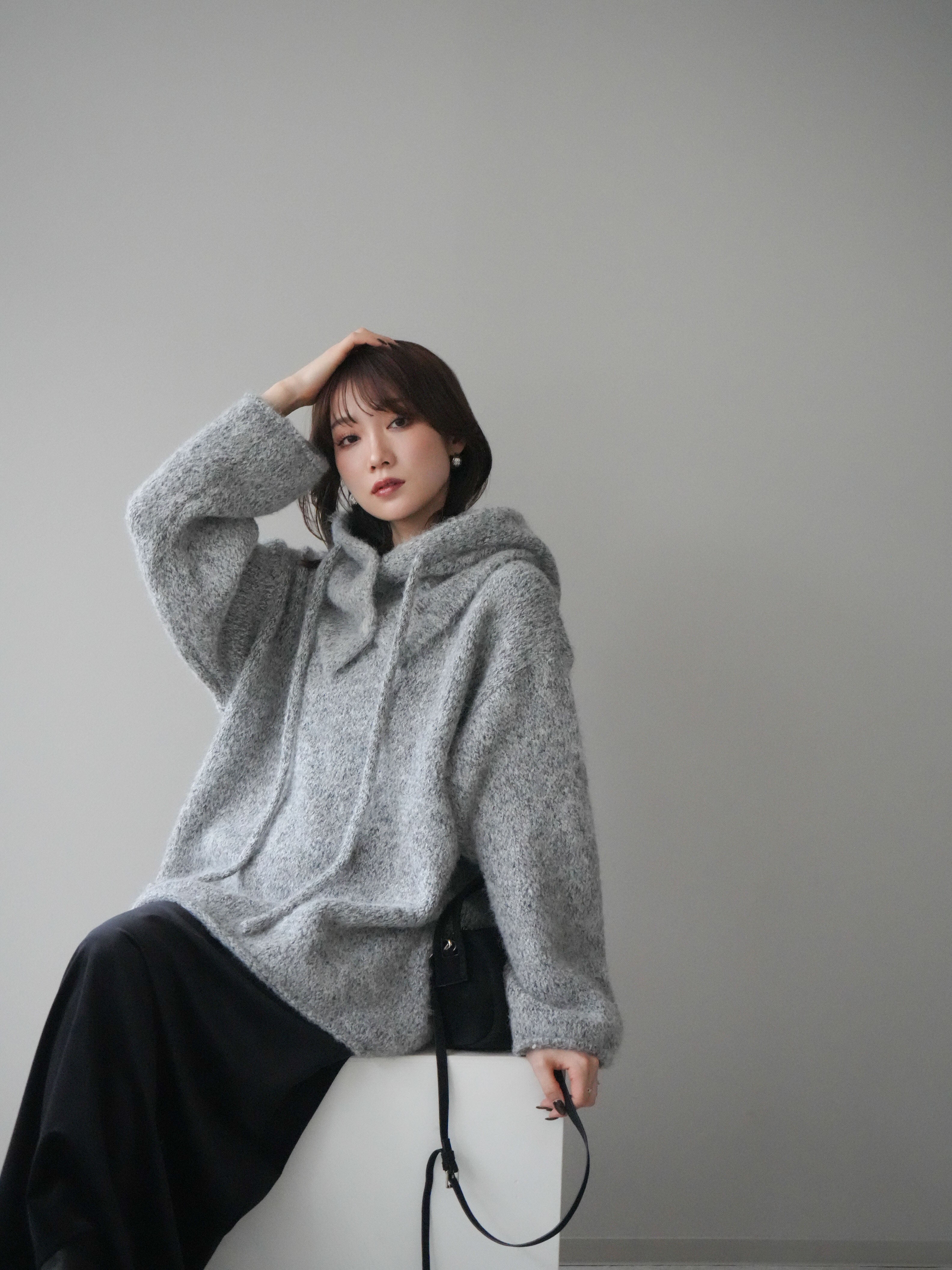 予約]バラクラバSETニットプルオーバー/gray – Lumier