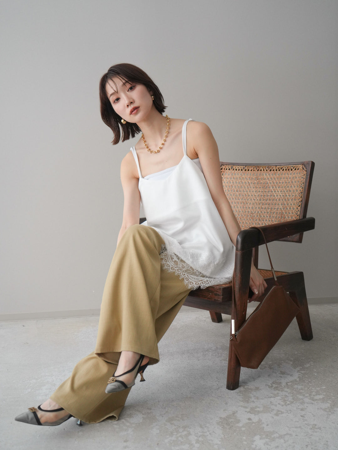 [SET]レーストリムキャミソール+レーストリムキャミソール(2set)