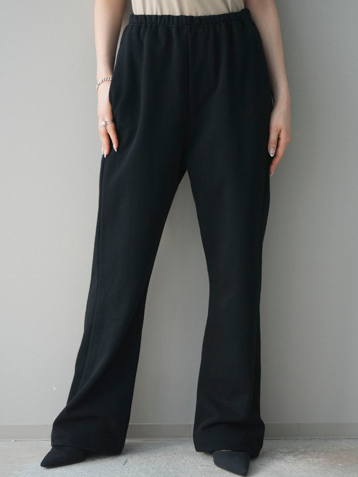 [予約]スウェットフレアパンツ/black