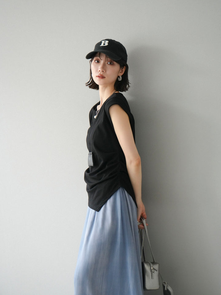 【預購】B字刺繡棒球帽/黑色