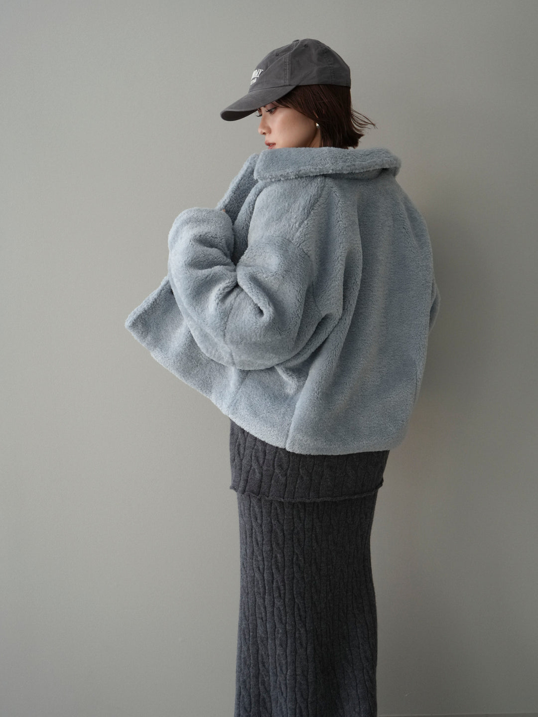 [SET]エコファーステンカラージャケット+選べるアクセセット(2set)