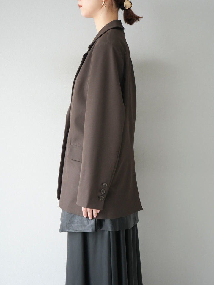 [予約]エステルオーバーテーラードジャケット/ブラウン