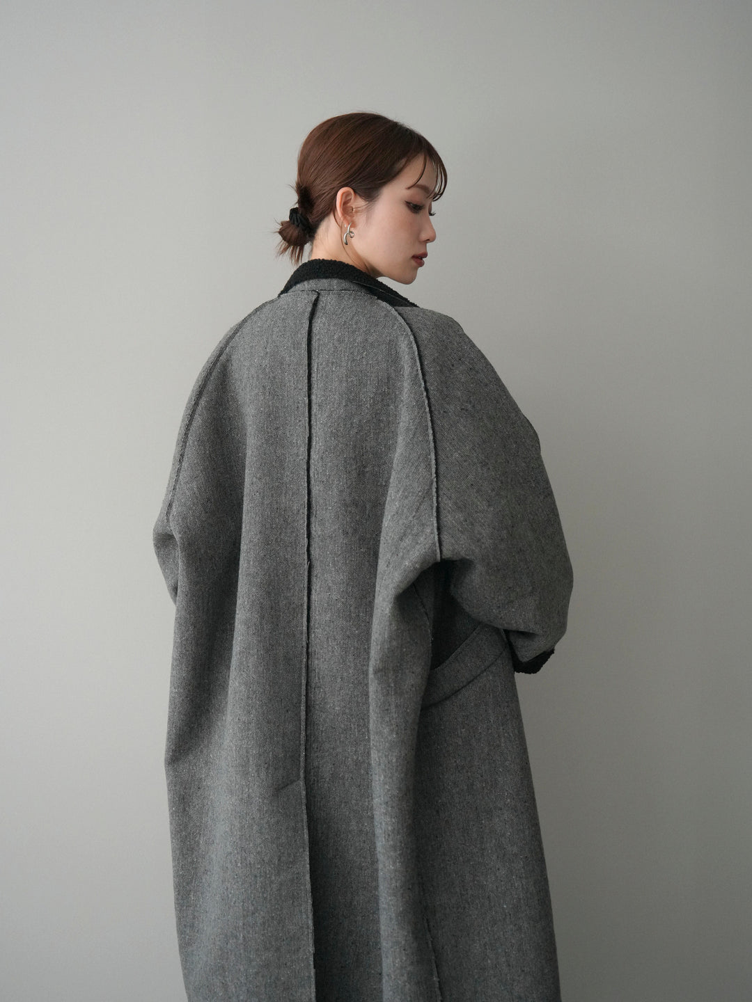 [予約]アウトシーム裏ボアコート/gray
