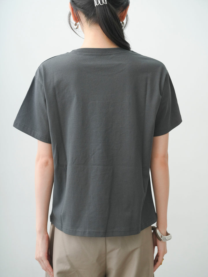 [予約]ロゴ刺繍TEE/sumikuro