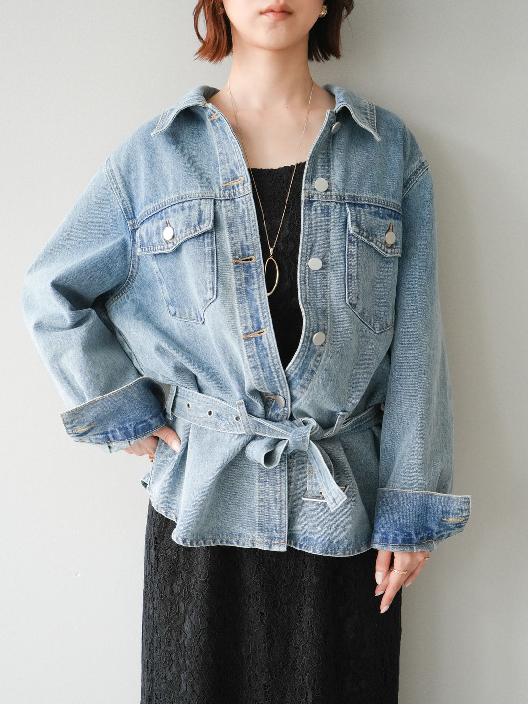 [SET]フルレースキャミ＆IラインスカートSET UP