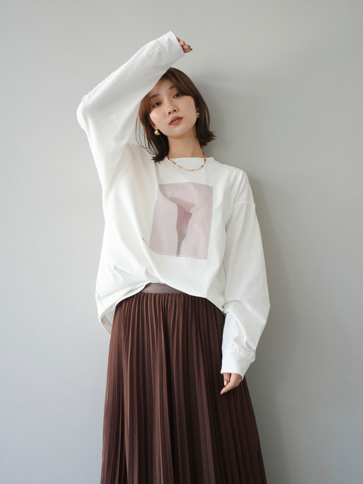 [予約]フラワーフォトプリントBIGロンT /オフ1