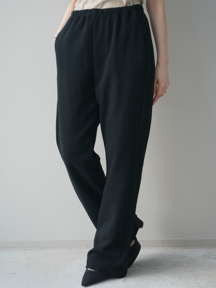 [予約]スウェットフレアパンツ/black