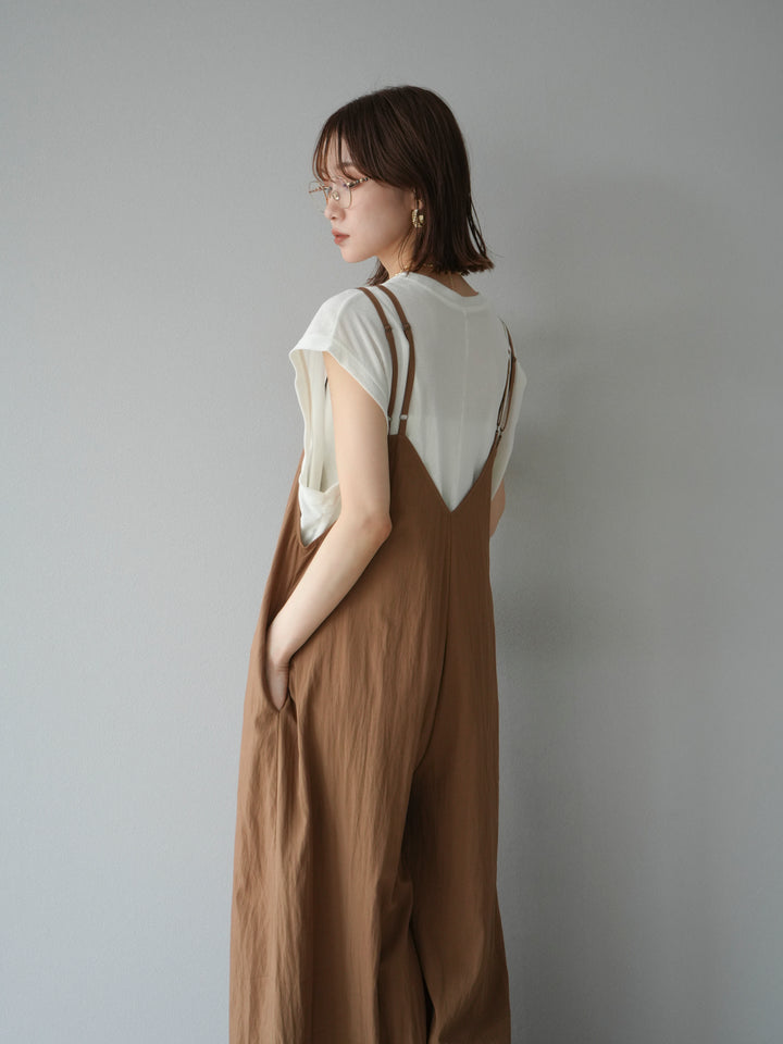 [予約]シアーフロッキーベロアルーズノースリーブTシャツ/オフシロ