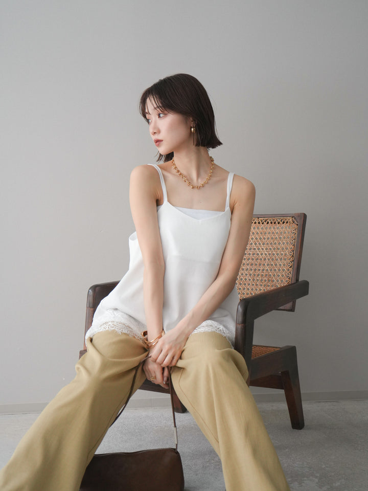 [SET]レーストリムキャミソール+レーストリムキャミソール(2set)