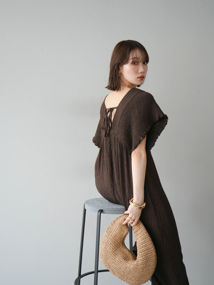 [SET]楊柳シャーリングサロペット+楊柳シャーリングサロペット(2set)