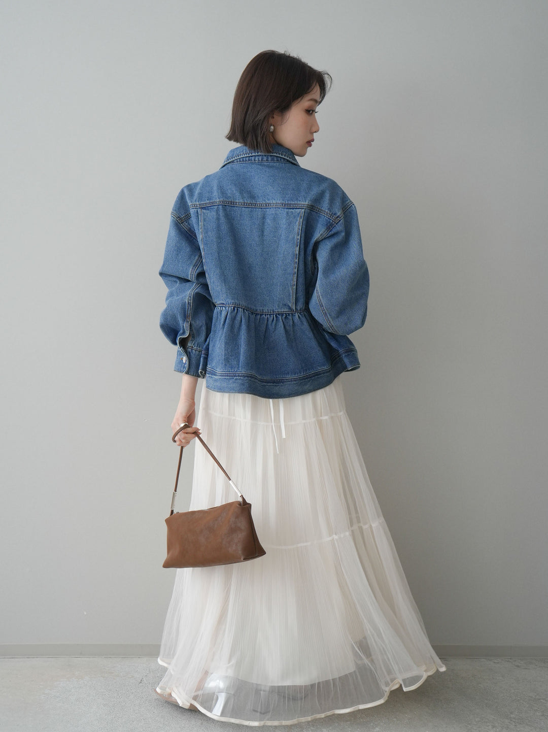 [SET]ラメプリーツレイヤードチュールロングスカート+ラメプリーツレイヤードチュールロングスカート(2set)