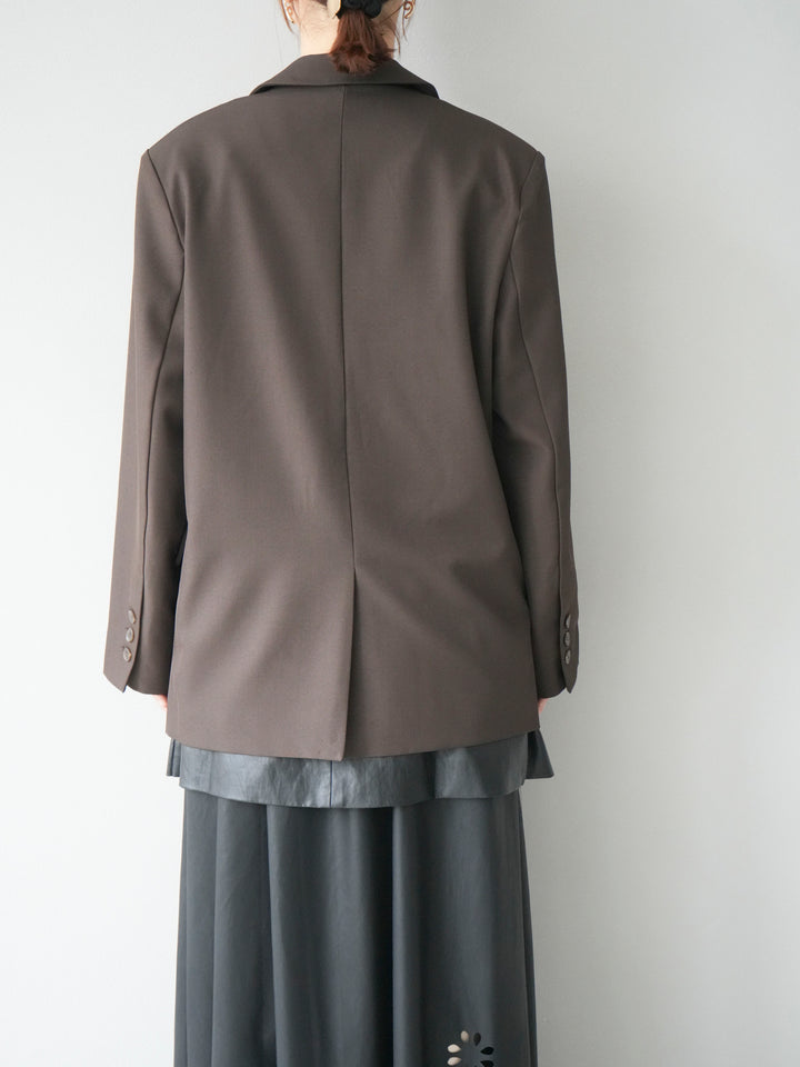 [予約]エステルオーバーテーラードジャケット/ブラウン