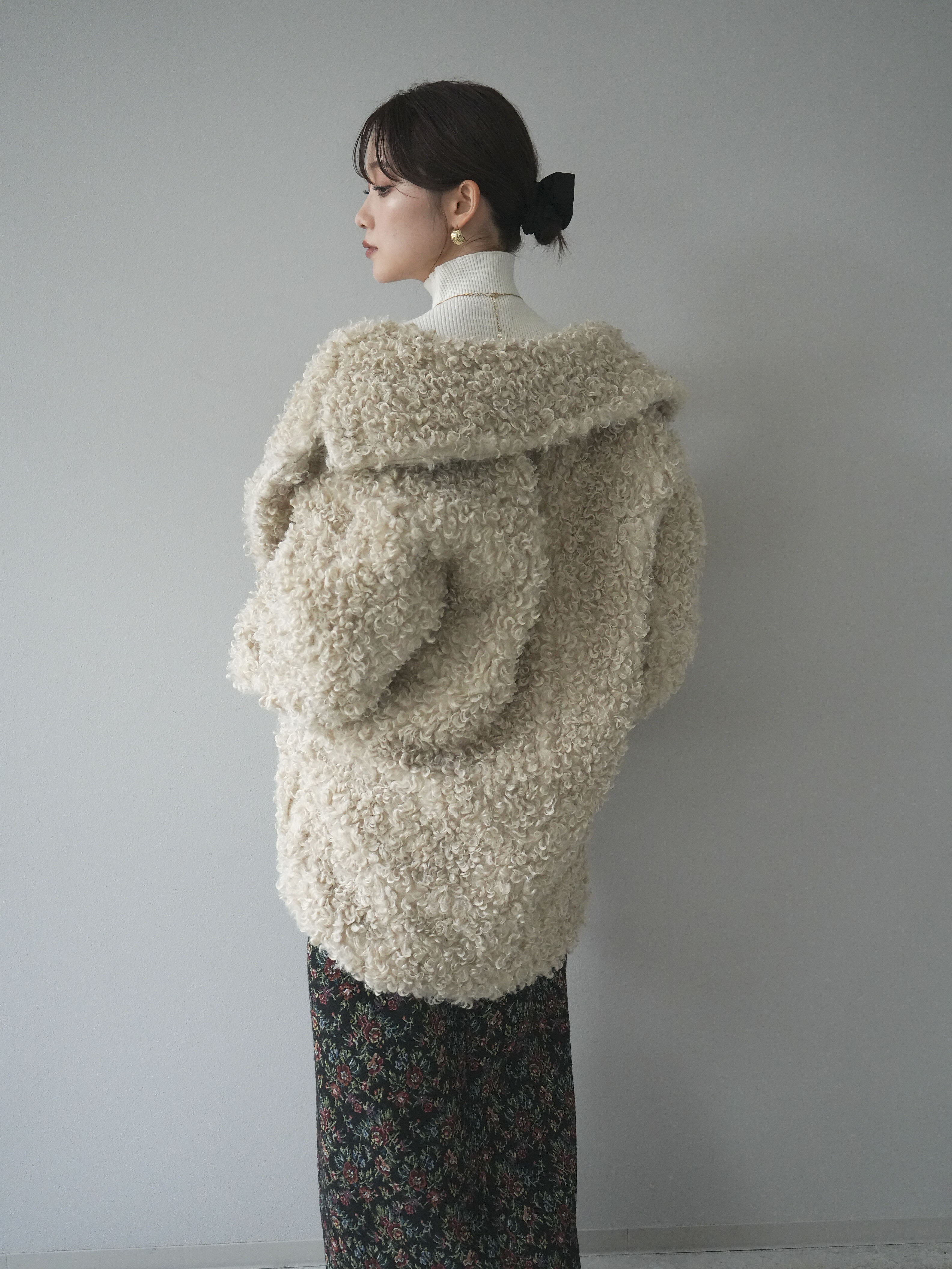 予約]プードルファーダブルミドルコート/ivory – Lumier