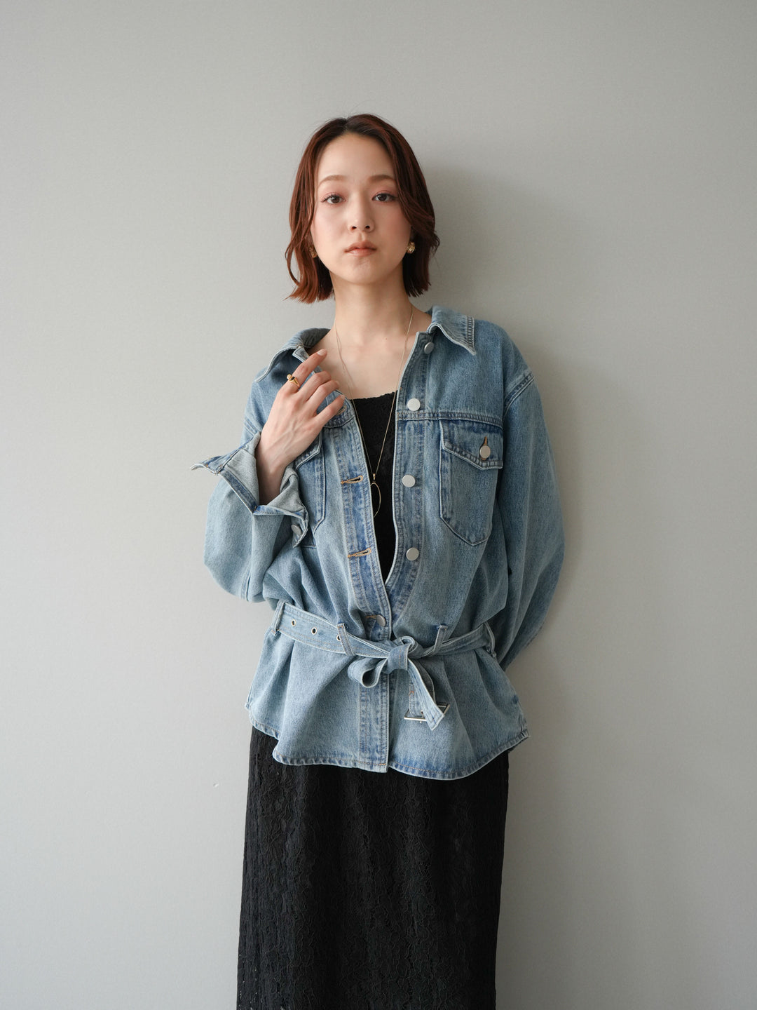 [SET]フルレースキャミ＆IラインスカートSET UP