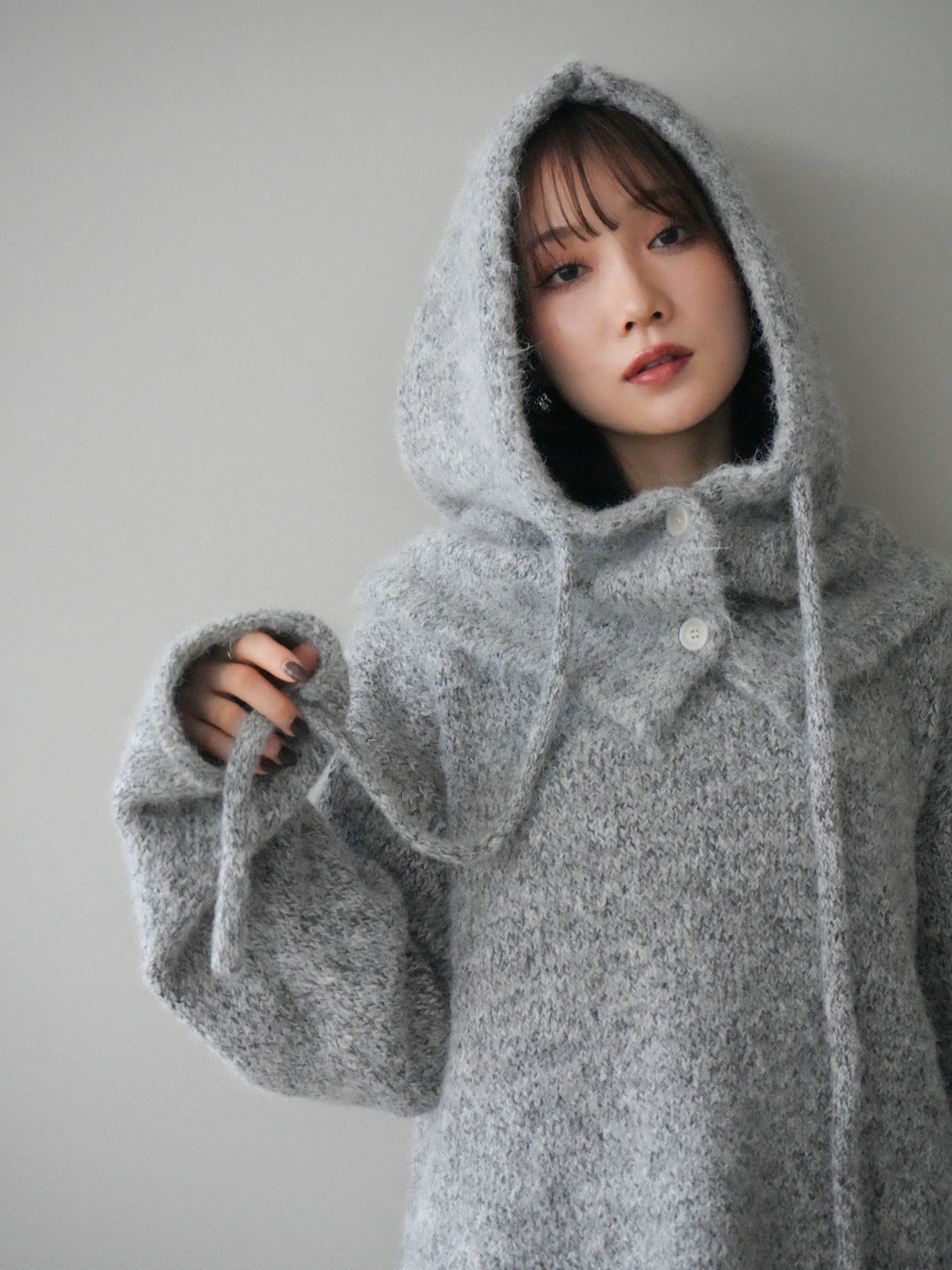 [予約]バラクラバSETニットプルオーバー/gray