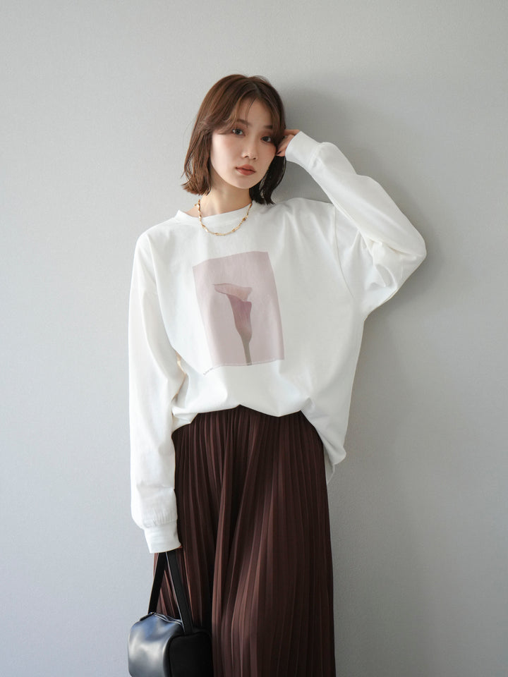 [予約]フラワーフォトプリントBIGロンT /オフ1