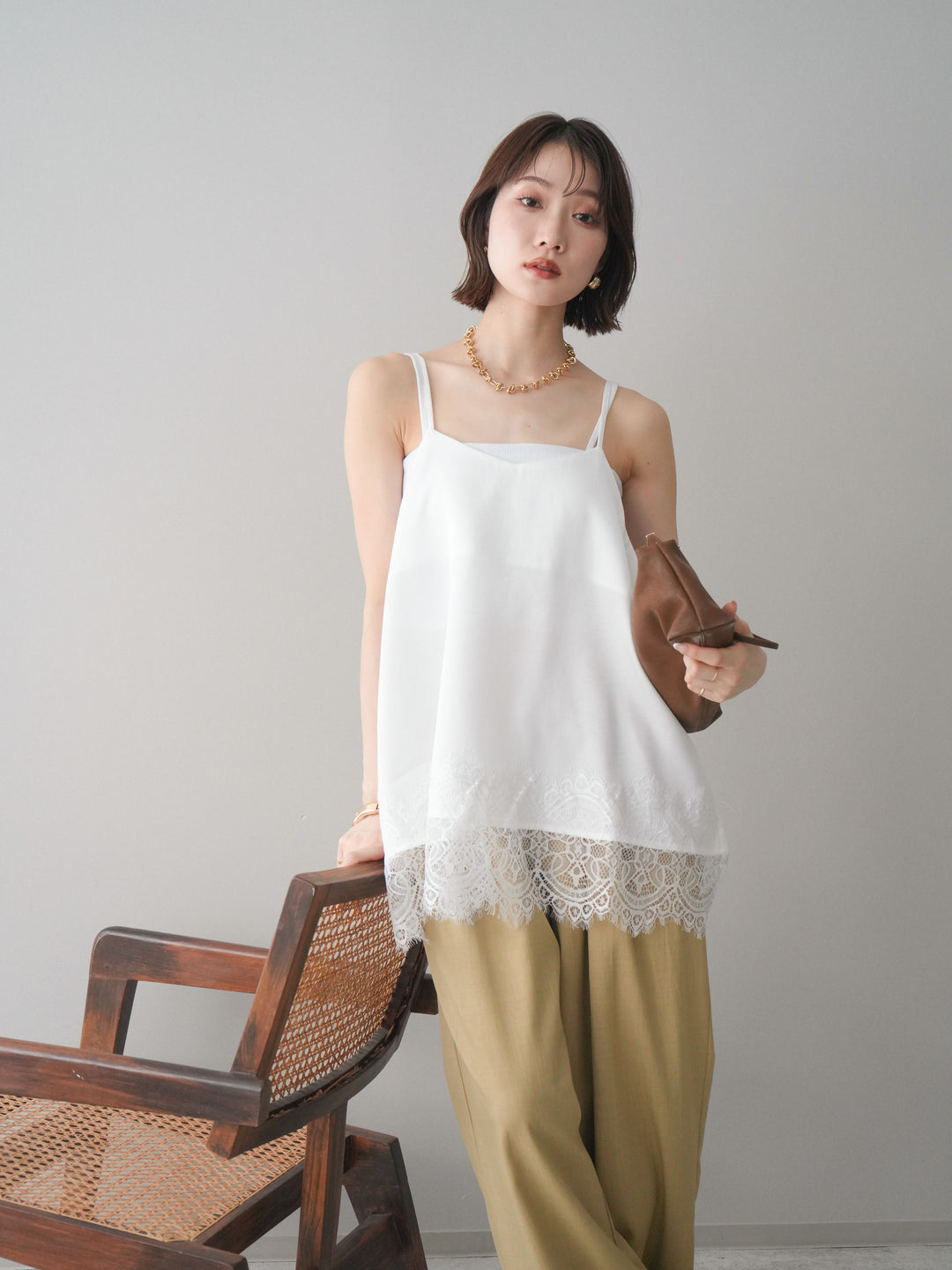 [SET]レーストリムキャミソール+レーストリムキャミソール(2set)