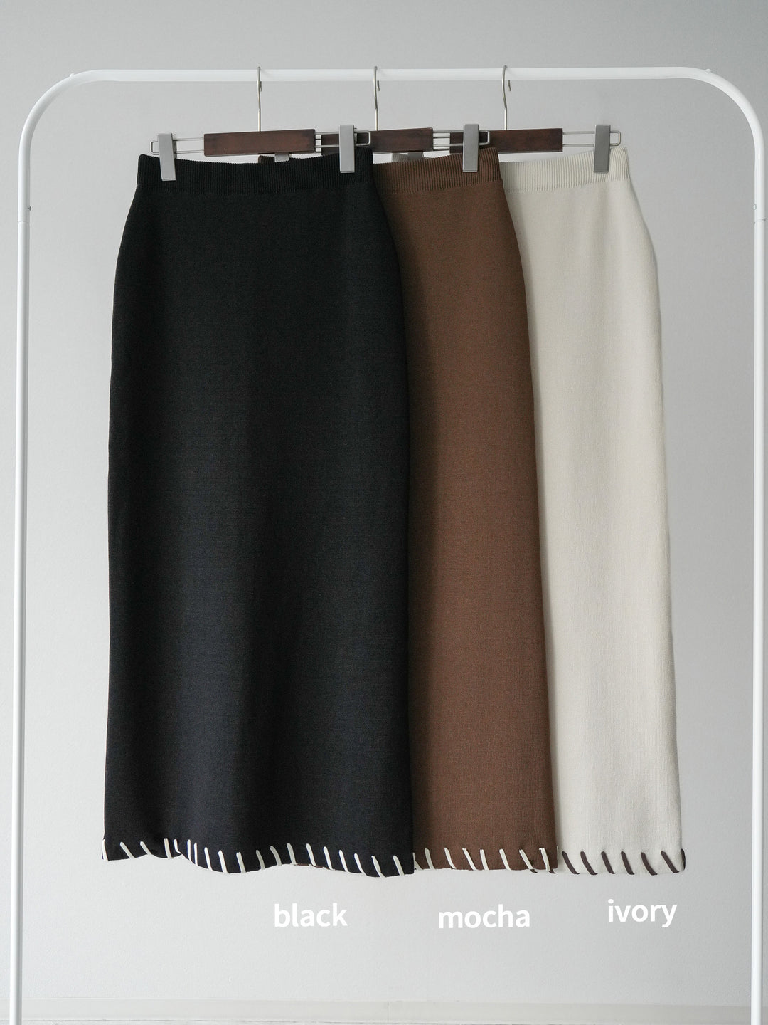 [SET] 亞麻手織套頭衫 + 亞麻手織緊身裙 (2 件套)