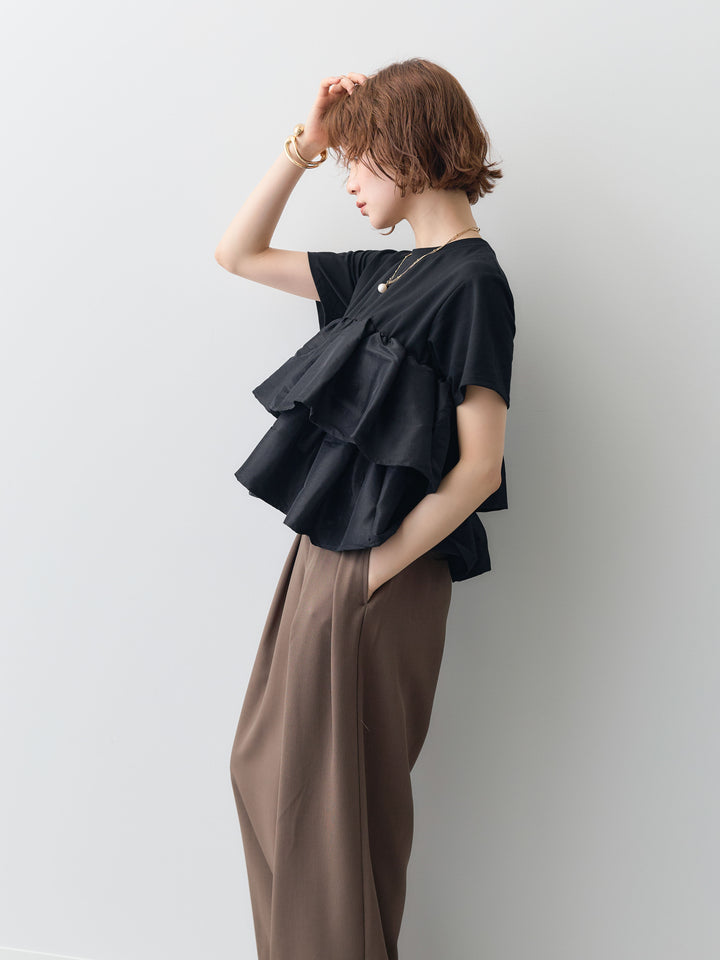 [SET]フリルティアードTEE+選べるアクセセット(2set)