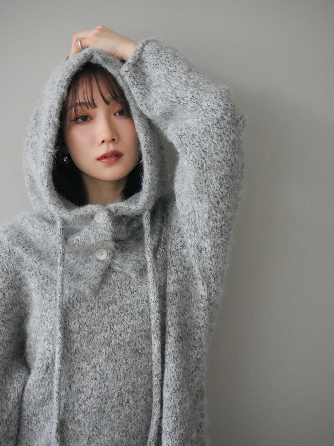 [予約]バラクラバSETニットプルオーバー/gray