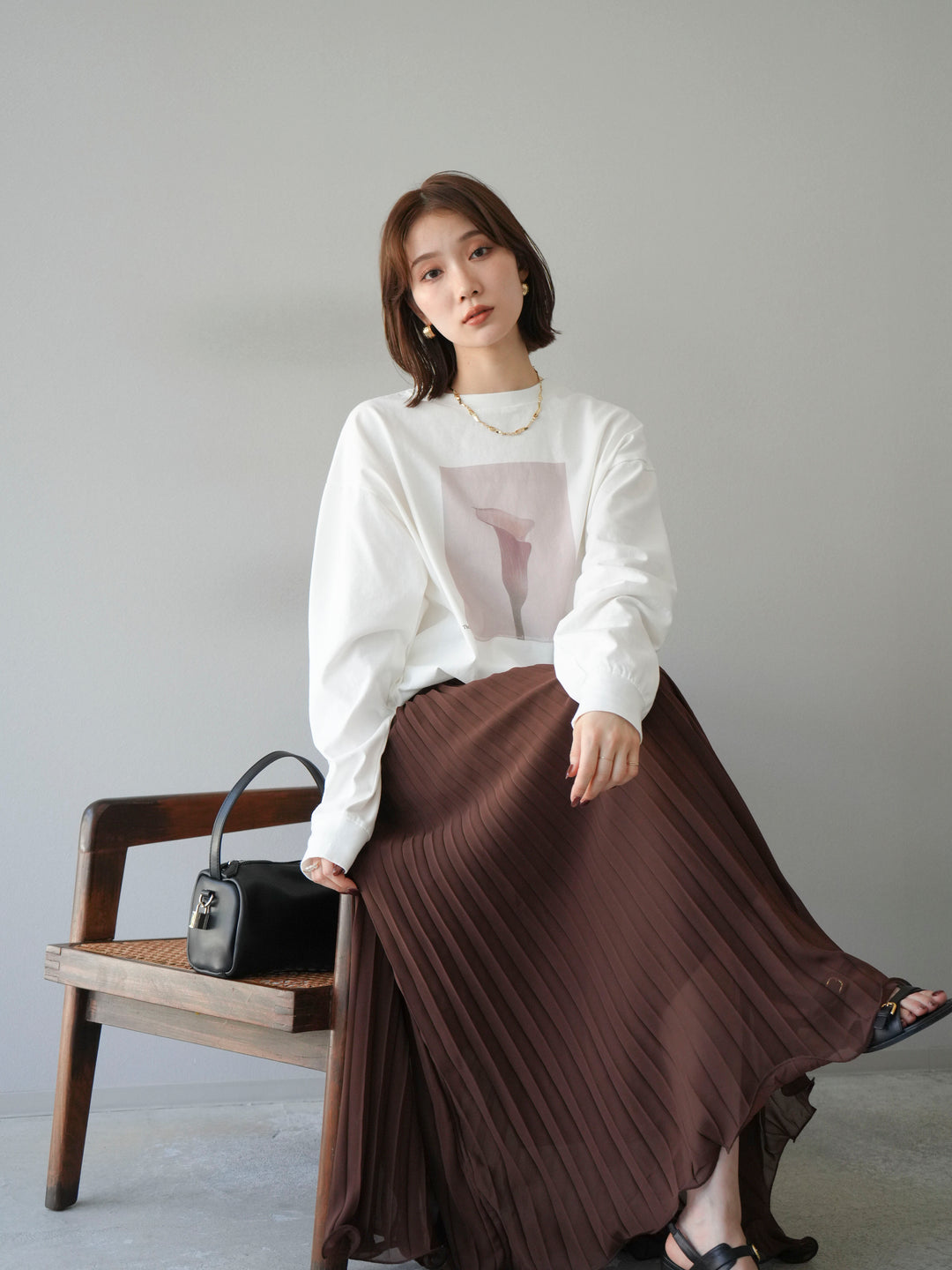 [予約]フラワーフォトプリントBIGロンT /オフ1