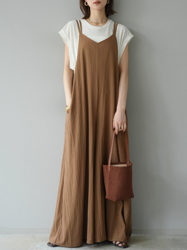 [予約]シアーフロッキーベロアルーズノースリーブTシャツ/オフシロ