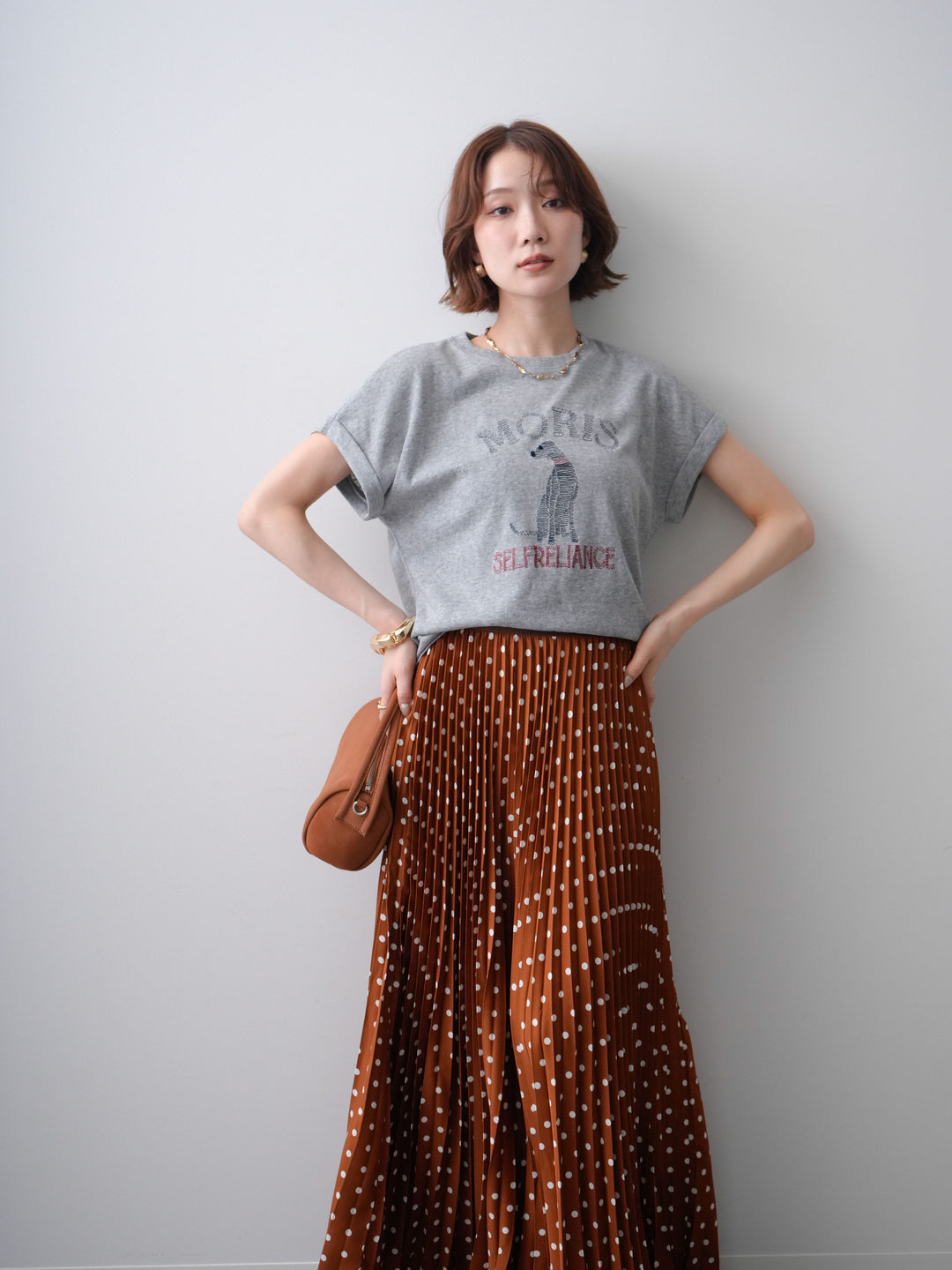 [SET]ドッグエンブロイダリーTEE+選べるアクセセット(2set)