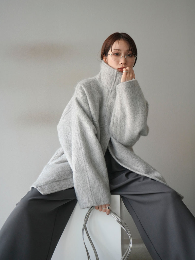 新作✴︎リュミエ✴︎スタンドカラーシャギーコート✴︎MUSTARD 予約]スタンドカラーシャギーコート/mustard – Lumier