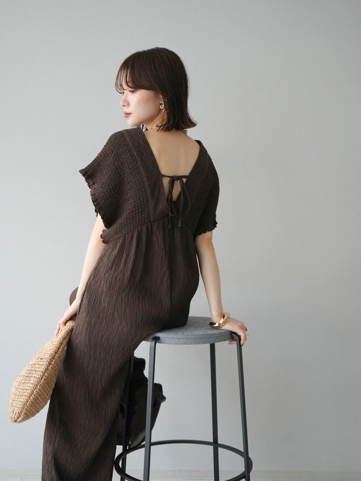 [SET]楊柳シャーリングサロペット+楊柳シャーリングサロペット(2set)