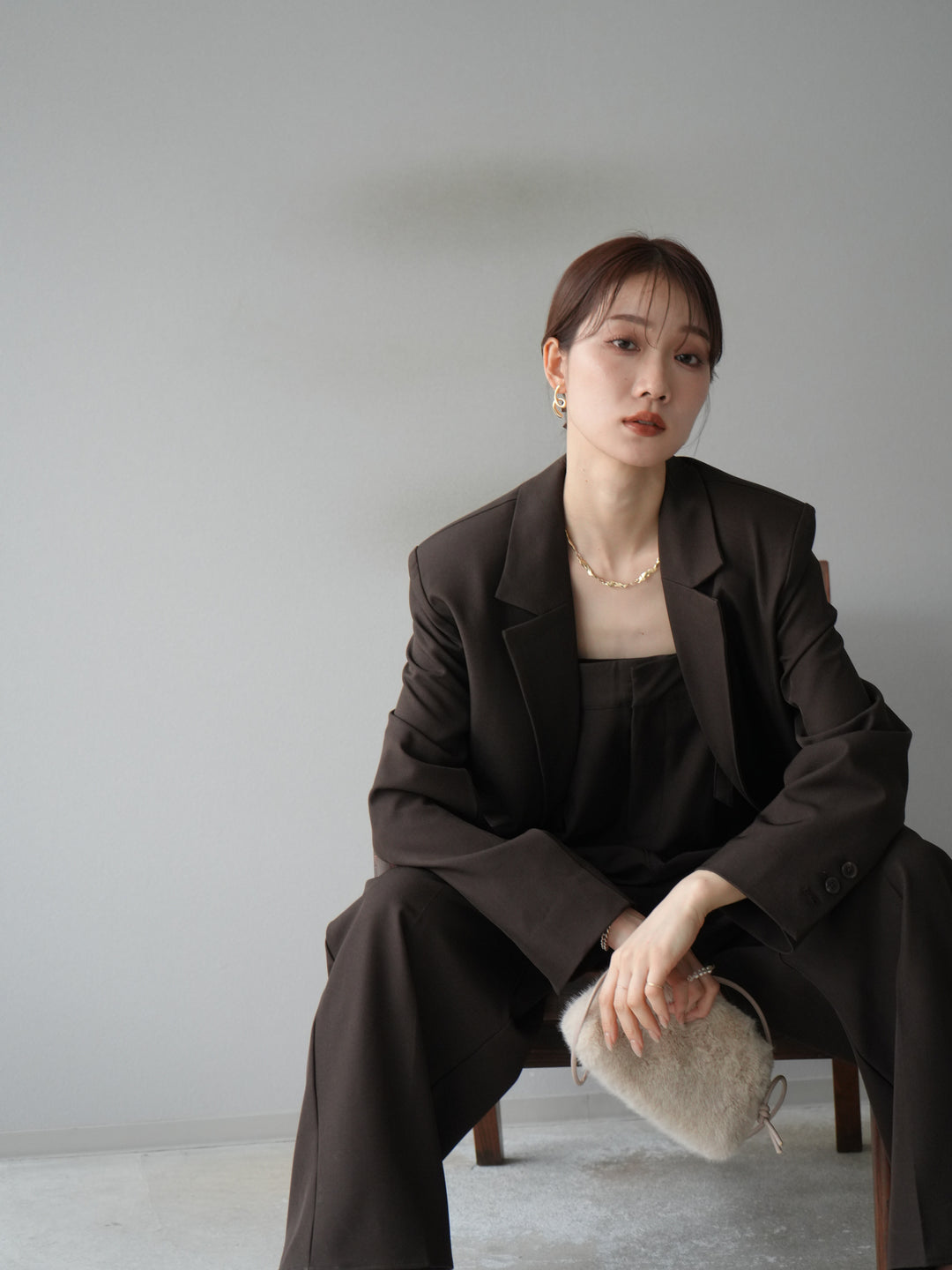 [予約]エステルベアサロペット/ブラウン