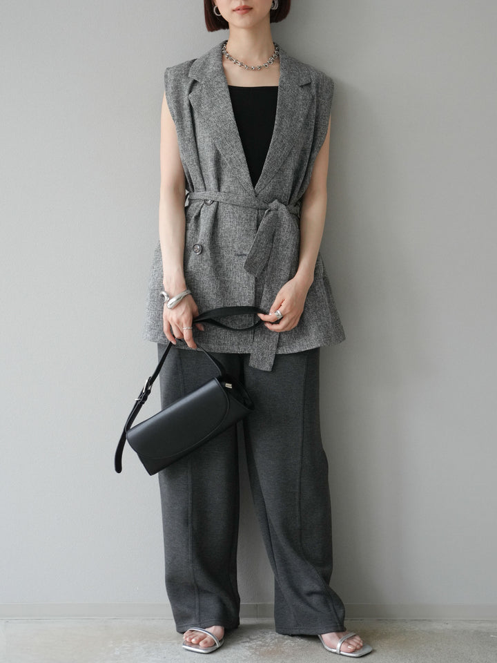 [預購] Light Punch Curve 褲子/炭灰色