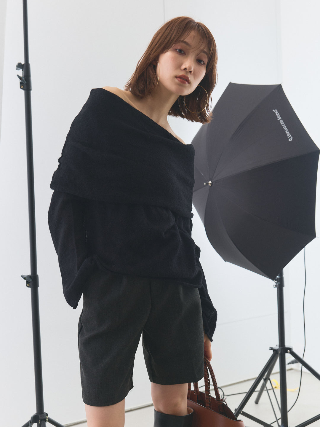 【Allure】[SET]オフショルシアーニットプルオーバー+オフショルシアーニットプルオーバー(2set)