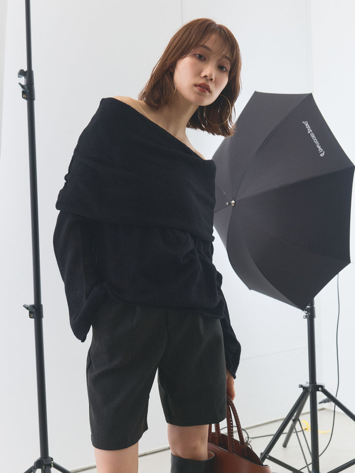 【Allure】[SET]オフショルシアーニットプルオーバー+オフショルシアーニットプルオーバー(2set)