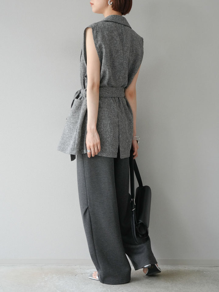 [預購] Light Punch Curve 褲子/炭灰色