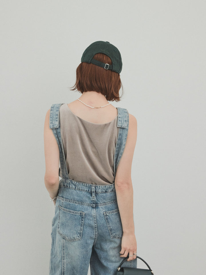 [SET]スクエアベロアタンクトップ+スクエアベロアタンクトップ(2set)